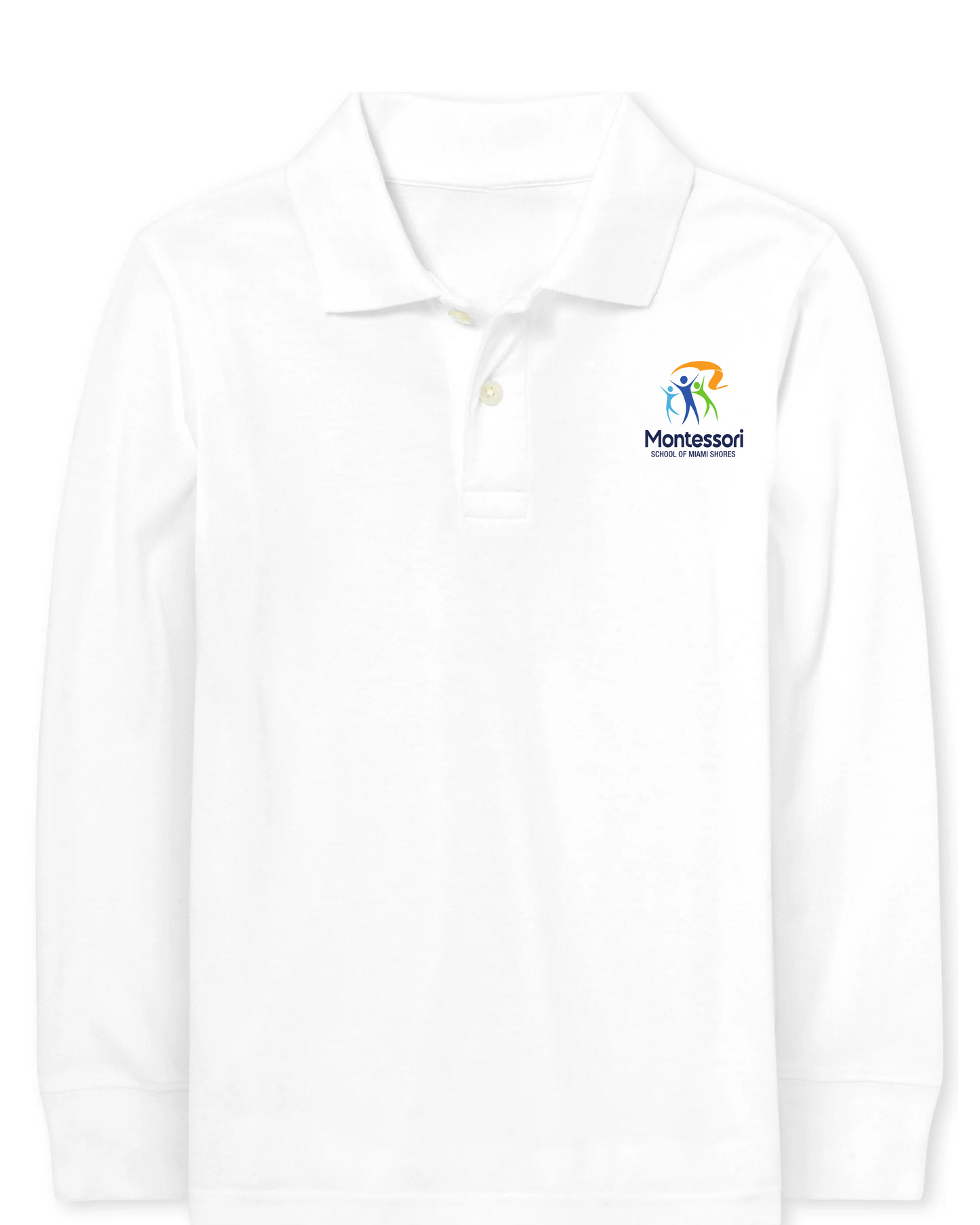 Primary - Polo Long Sleeve Unisex Shirt - Cotton/Poly Blend