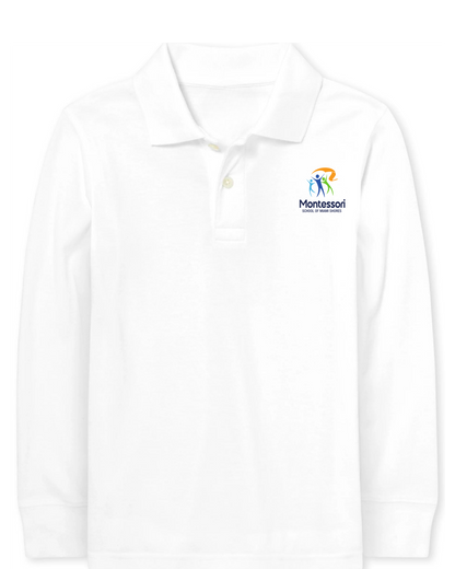 Primary - Polo Long Sleeve Unisex Shirt - Cotton/Poly Blend