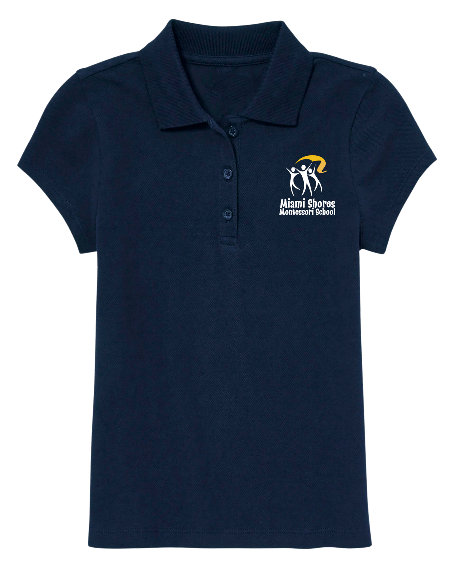 Original LOGO - Poly Blend Polo Girl Cut - Short Sleeve - NO Ruffles