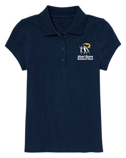 Original LOGO - Poly Blend Polo Girl Cut - Short Sleeve - NO Ruffles